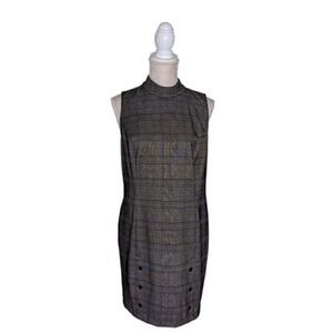 APT.‎ 9 Women's Dress sleeveless plaid black and white size petite large